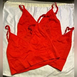 3 Red Maidenform Bralettes XL